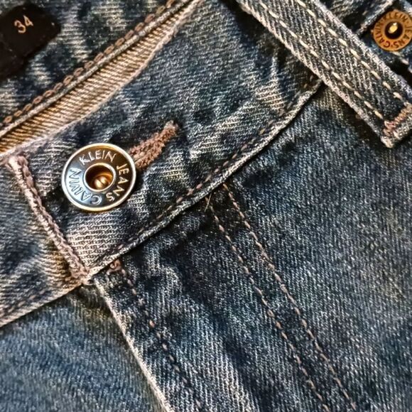 Men's Calvin Klein Bootcut Blue Jeans 34 Waist Inseam 32 - Picture 11 of 14